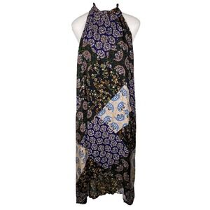 Maeve by Anthropologie The Katrina Maxi Dress Large Patchwork Bohemian Festival